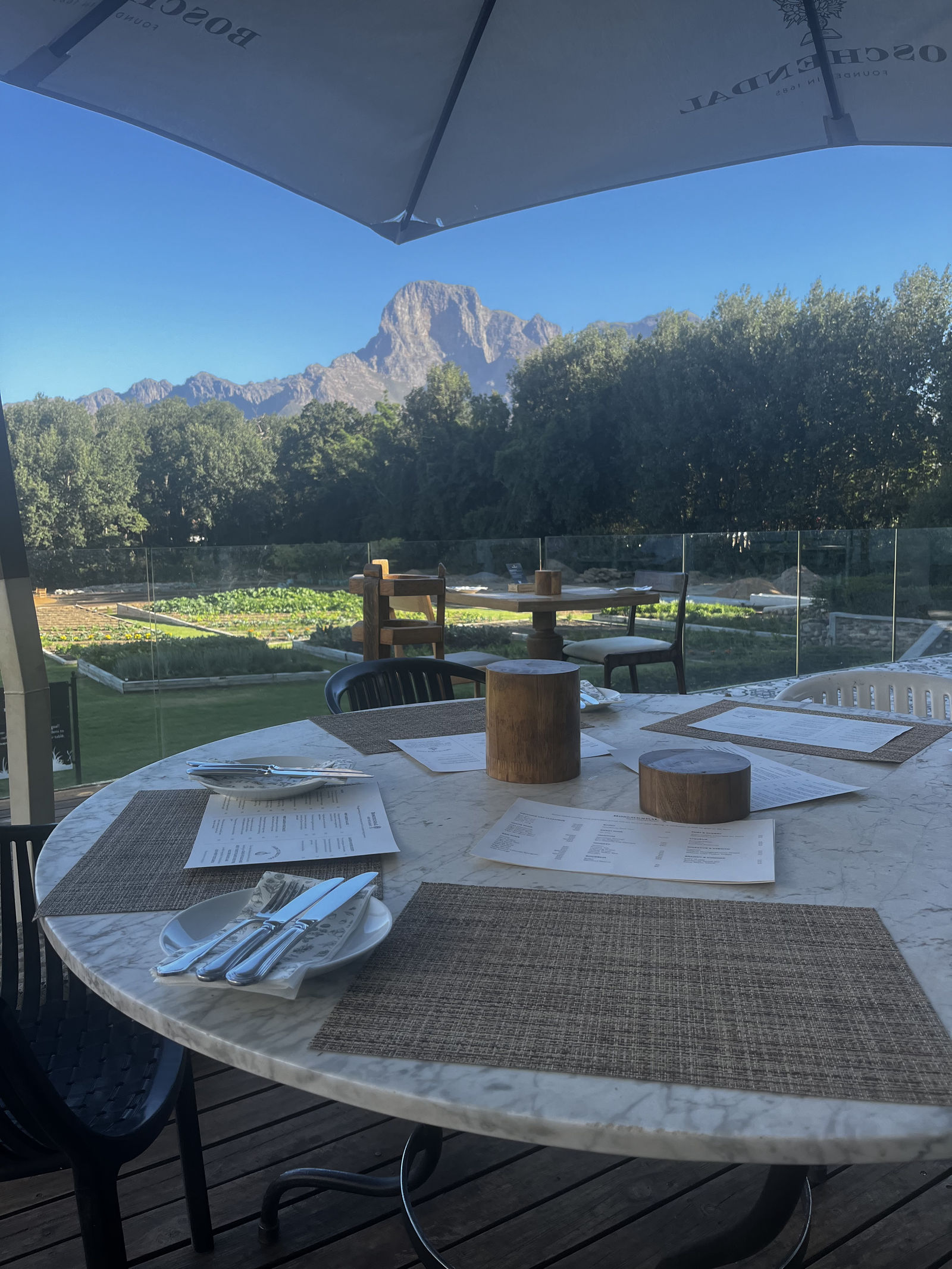 Uitzicht in Franschhoek
