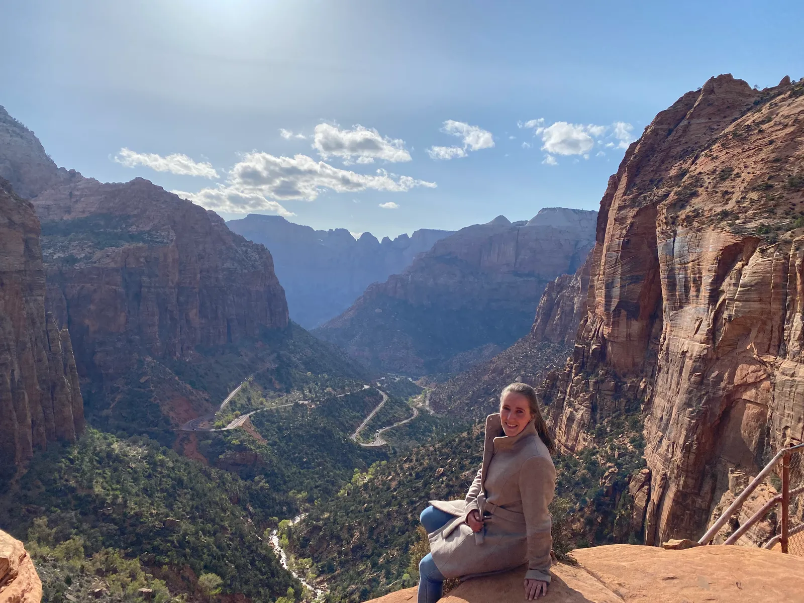Uitzicht in Zion national park, Amerika