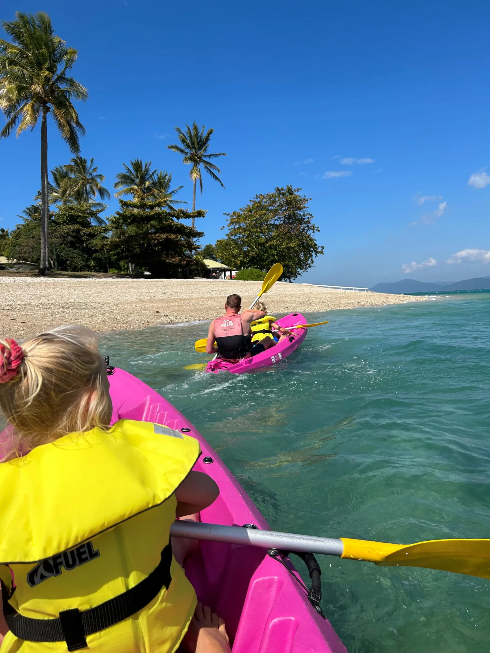 Familie voor Australië Great Barrier Reef, Whitsundays kajakken