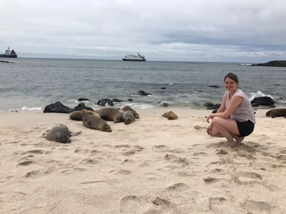 Reisspecialist Anouk op de Galápagos