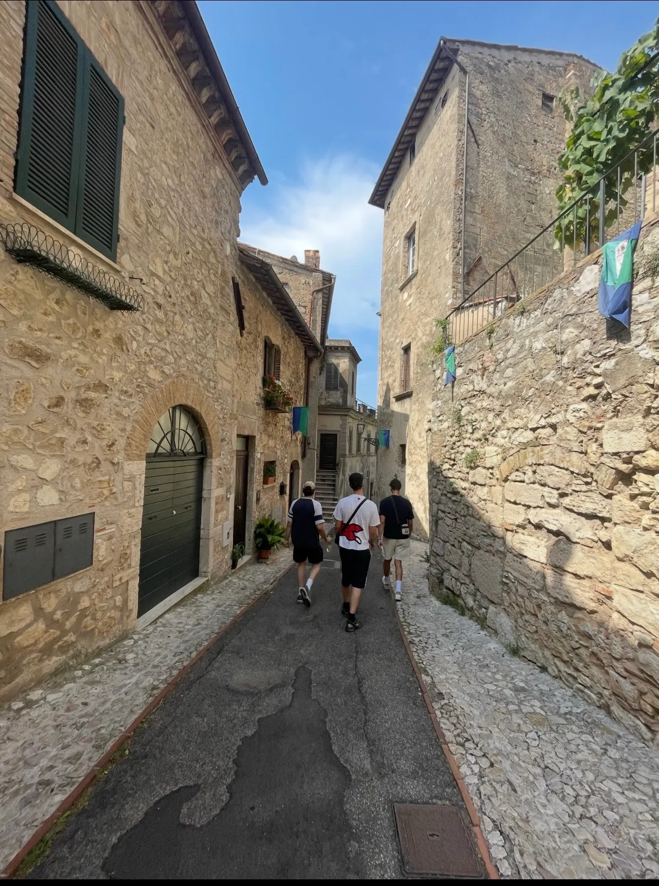 Wandelen door Assisi, Italië