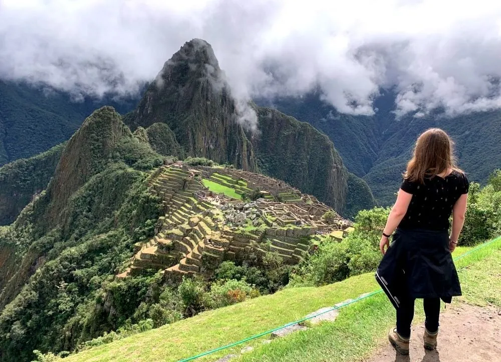 Reisspecialist Anouk bij Macchu Picchu