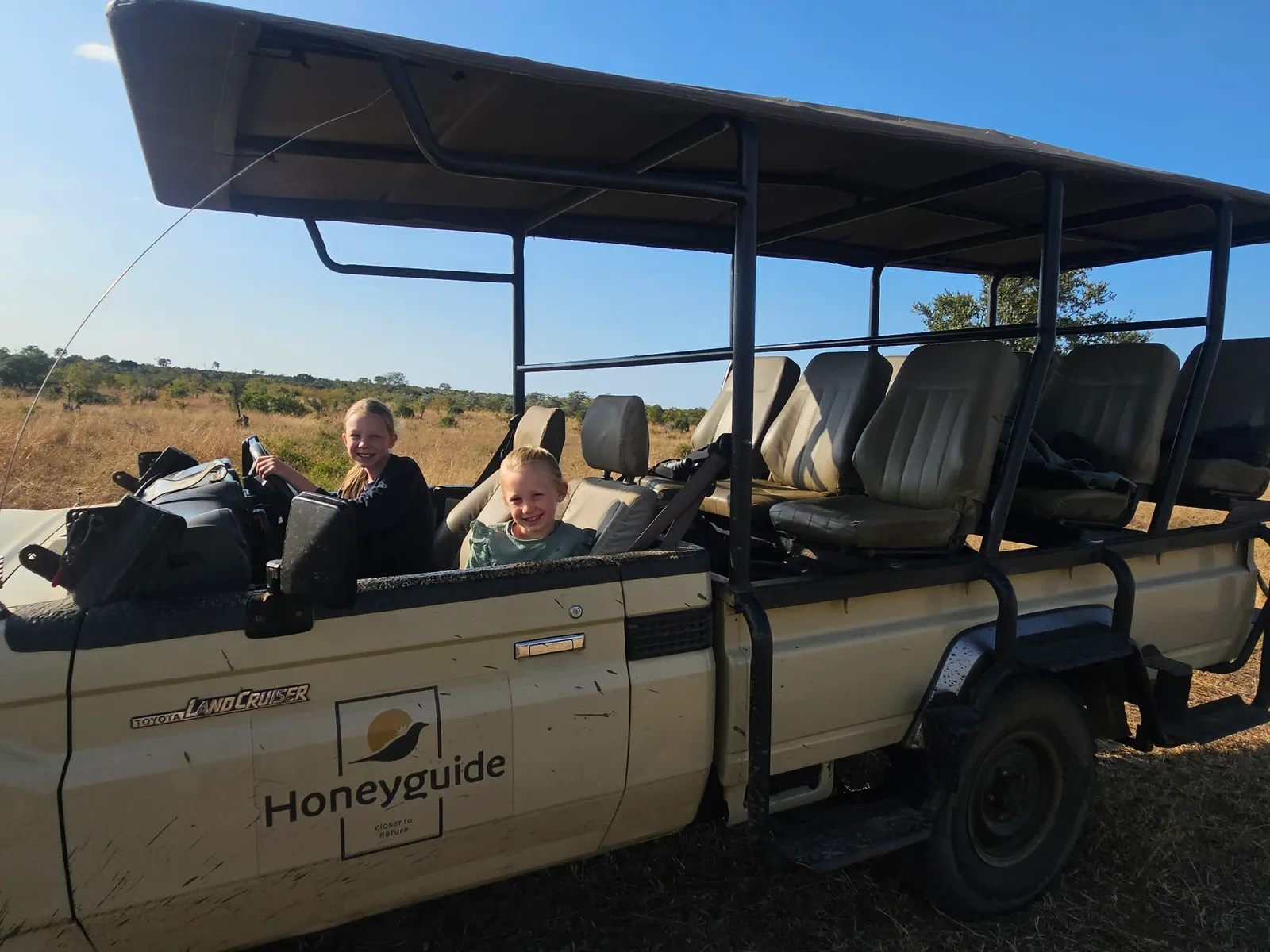 Op jeepsafari in Manyeleti, Zuid-Afrika