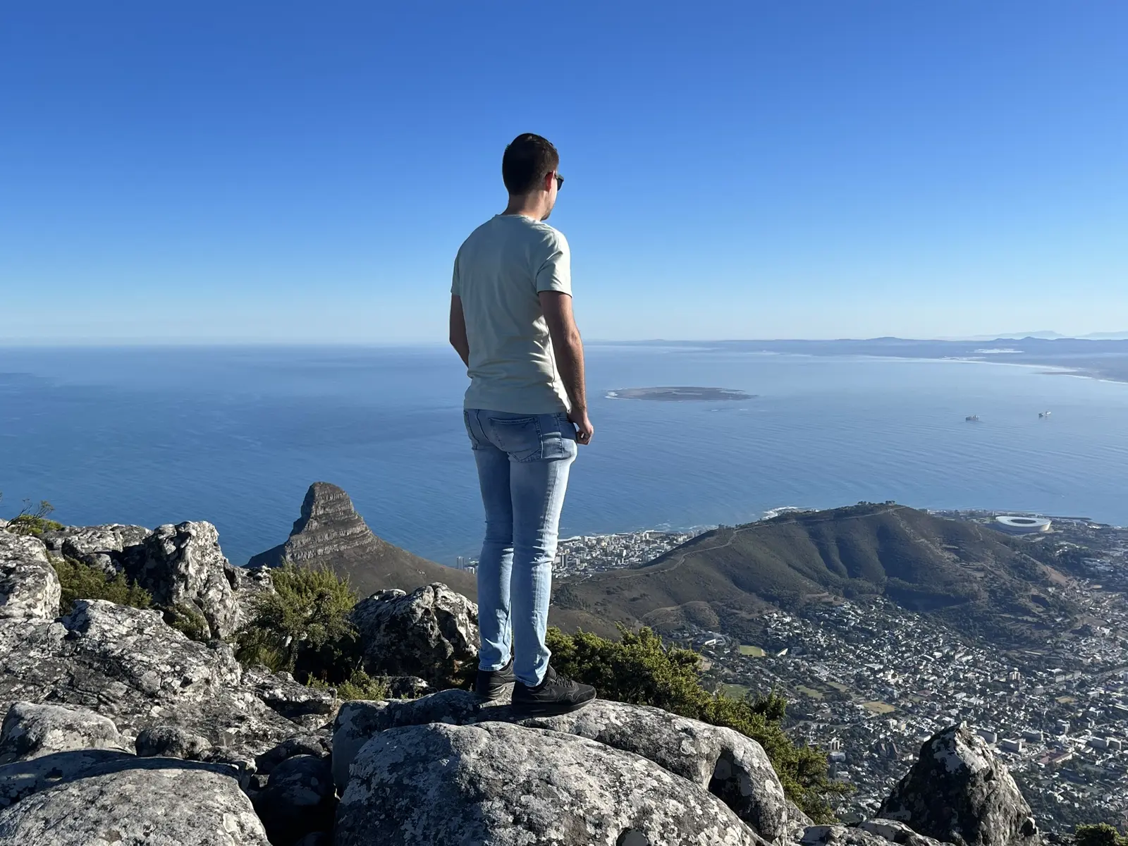 Bovenop de Tafelberg in Kaapstad