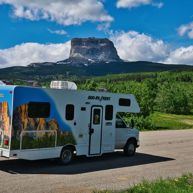 Familiereis per camper door de rockies
