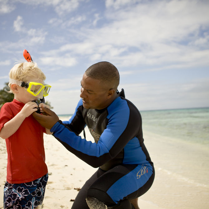 Op vakantie snorkelen met kinderen