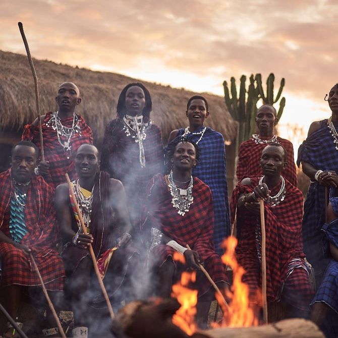 Overnachten bij de Masai