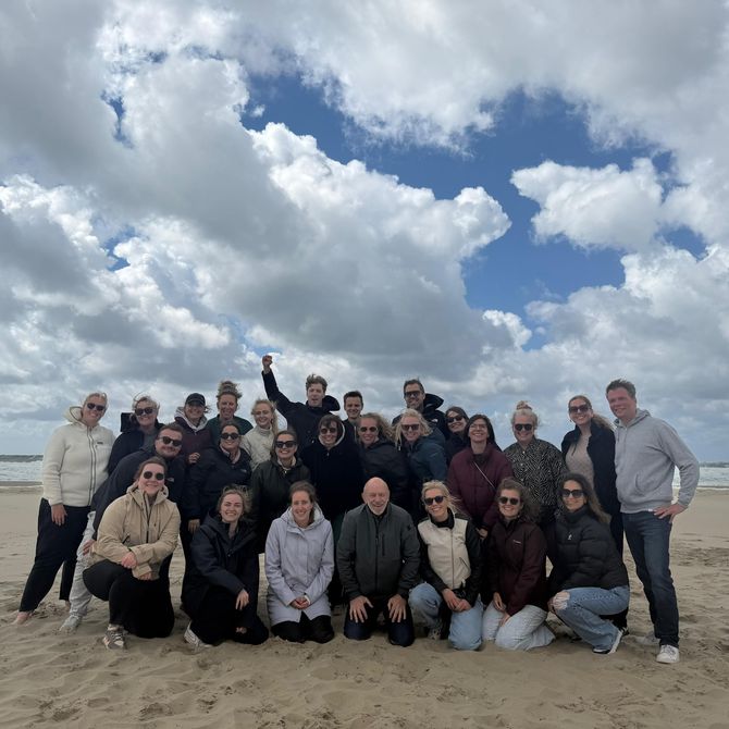 Teamfoto reisspecialisten op Texel