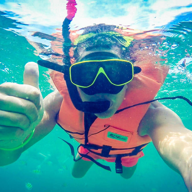 Op vakantie snorkelen met kinderen