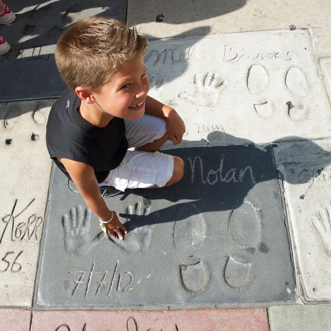 Kids bij walk of fame