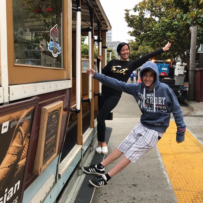 Rit met de cable tram in San Francisco