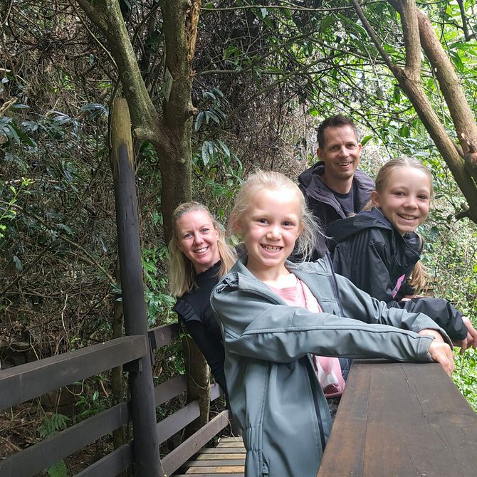 Familiefoto in Graskop, Zuid-Afrika