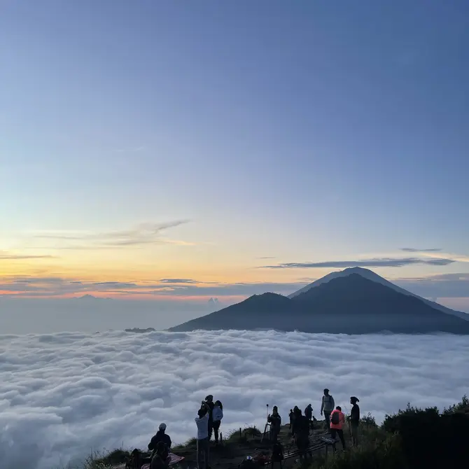 Zosopkomst bij Gunung Batur