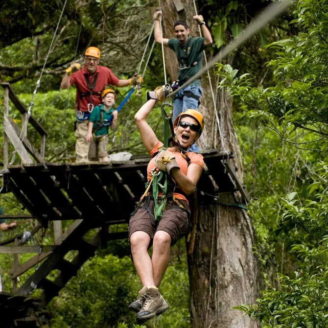 Ziplinen in Boquete