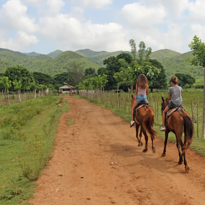 Paardrijden in de Vinales Vallei
