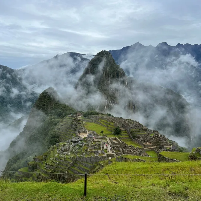 Uitzicht op Machu Picchu