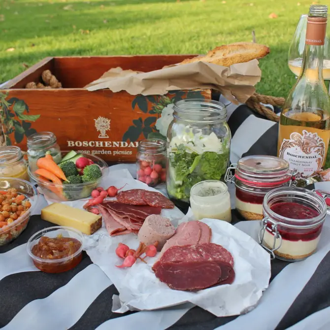 Picknicken bij het Boschendal Wine Estate