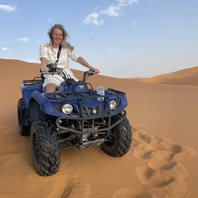 Quad tour door de Sahara