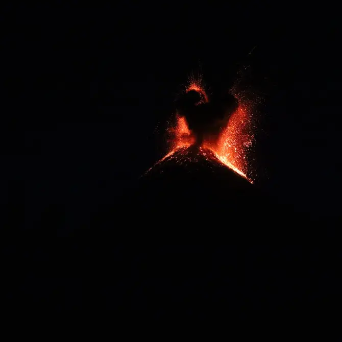 Fuego vulkaan, Guatemala