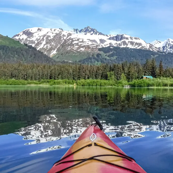 Kajakken in Seward, Alaska