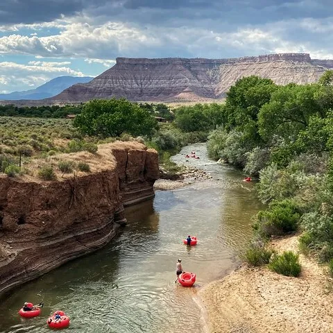 Tubing in Zion, Virgin River