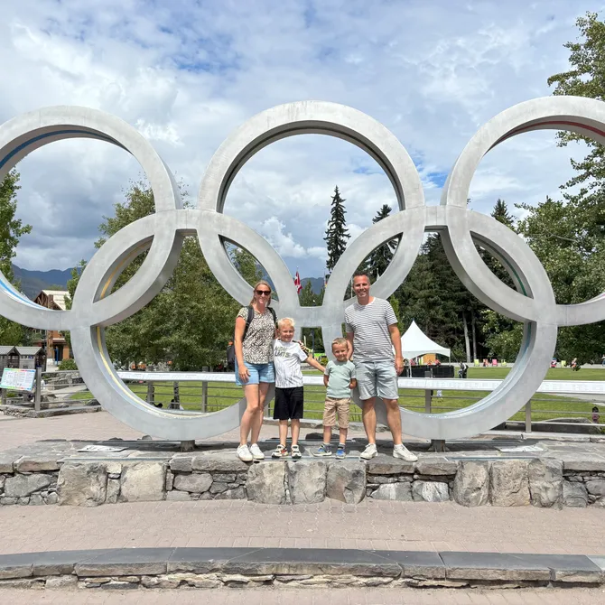 Olympische ringen in Whistler