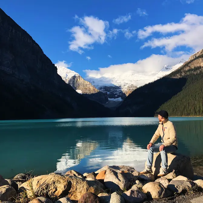 Reisspecialist Jelmer bij Lake Louise