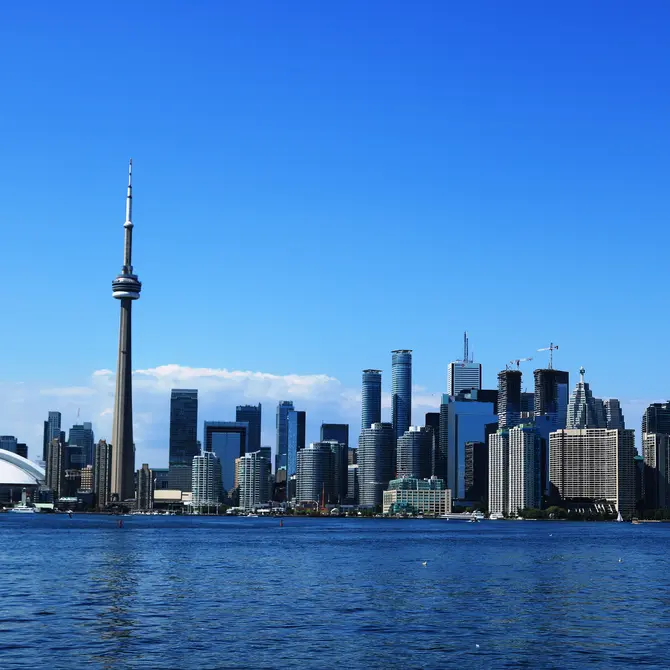 Oost-Canada met kinderen Skyline op Toronto vanaf het Water