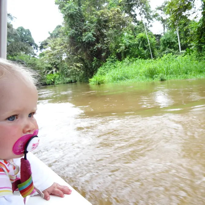 Met baby naar Costa Rica