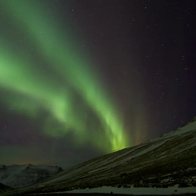 Het Noorderlicht in Hofn, Ijsland