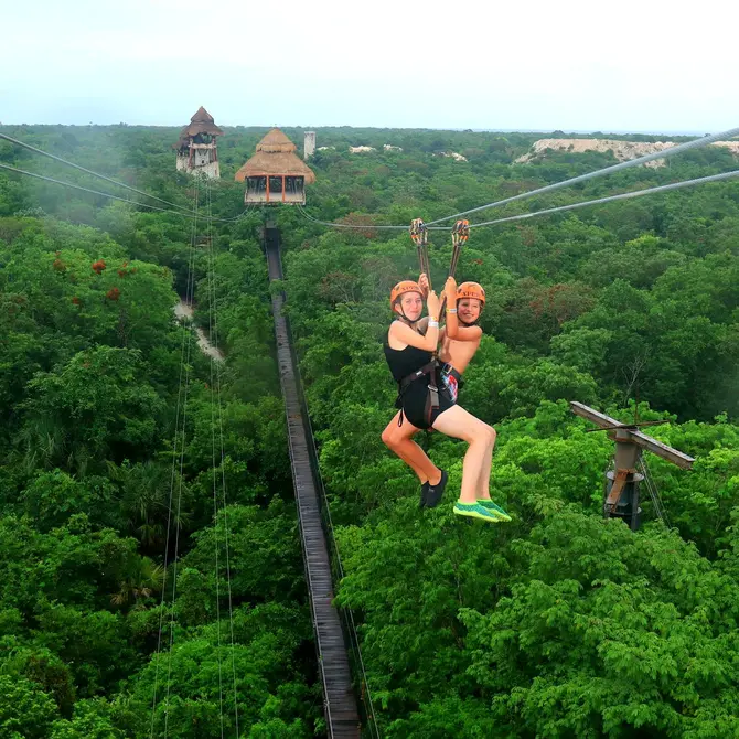 Zipline in Xplor Park