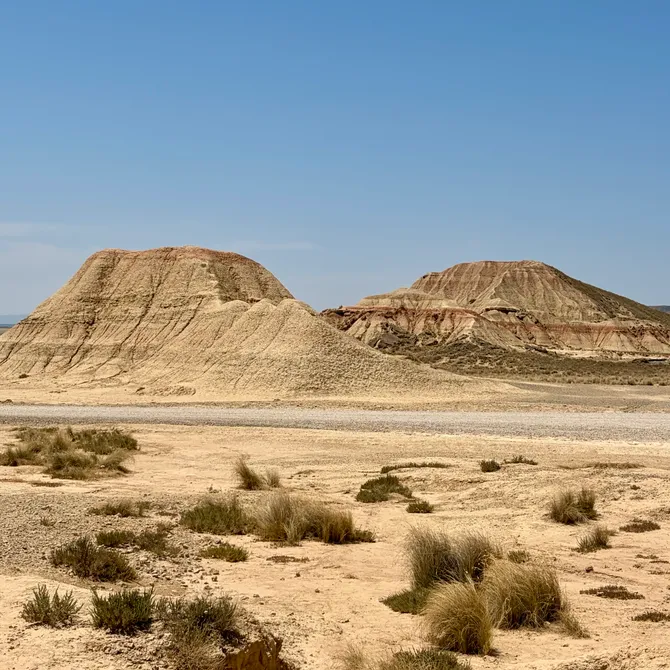 Heuvels in Bardenas Reales