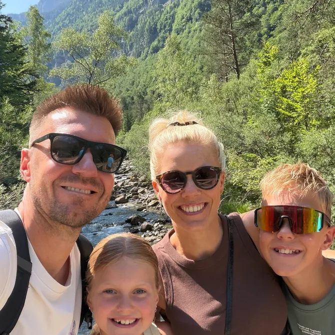 Met het gezin in de Spaanse Pyreneeën