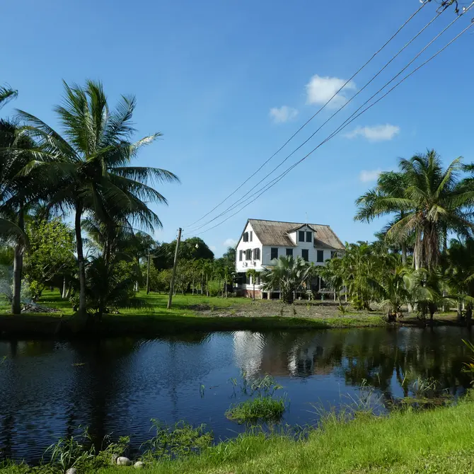 Plantagehuis Marienbosch in Commewijne, Suriname