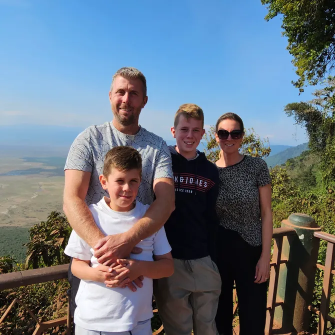 Familie foto Ngorongoro, Tanzania