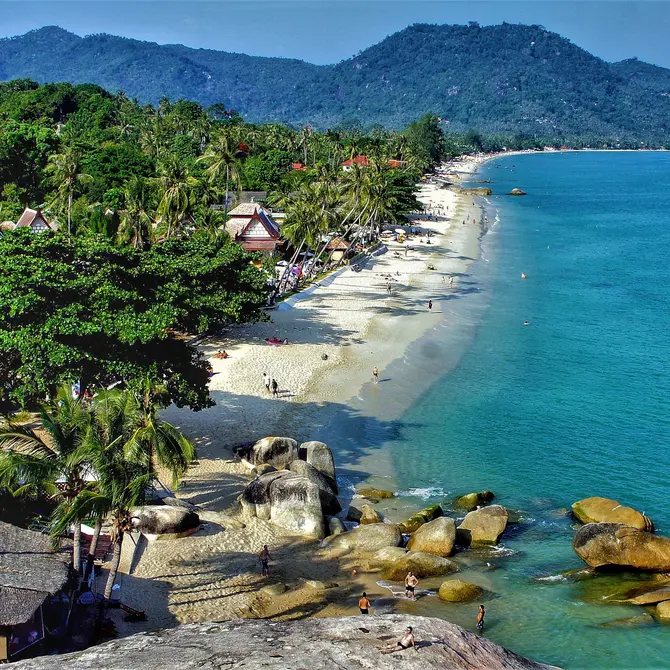 Lamai Beach op Koh Samui