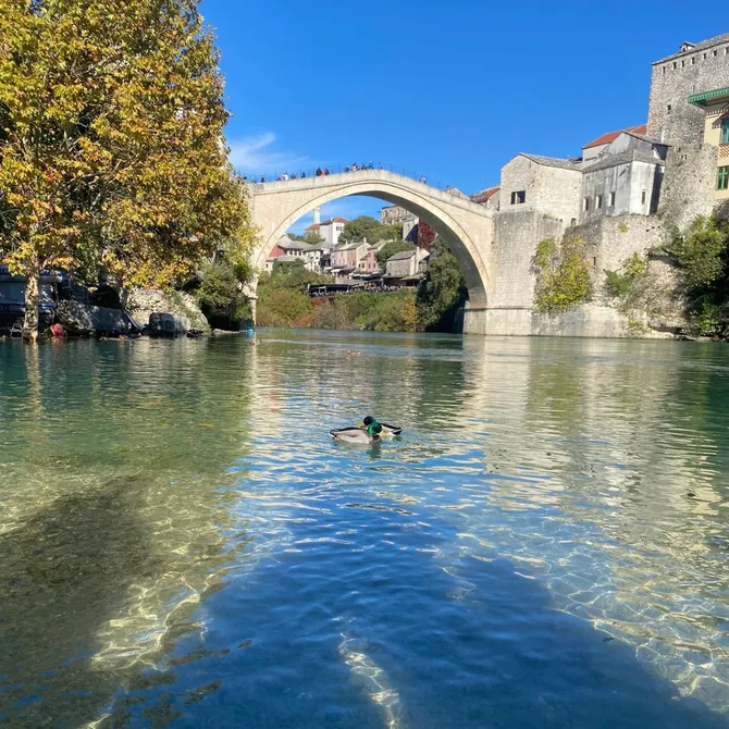 Brug in Sarajevo, Bosnië en Herzegovina