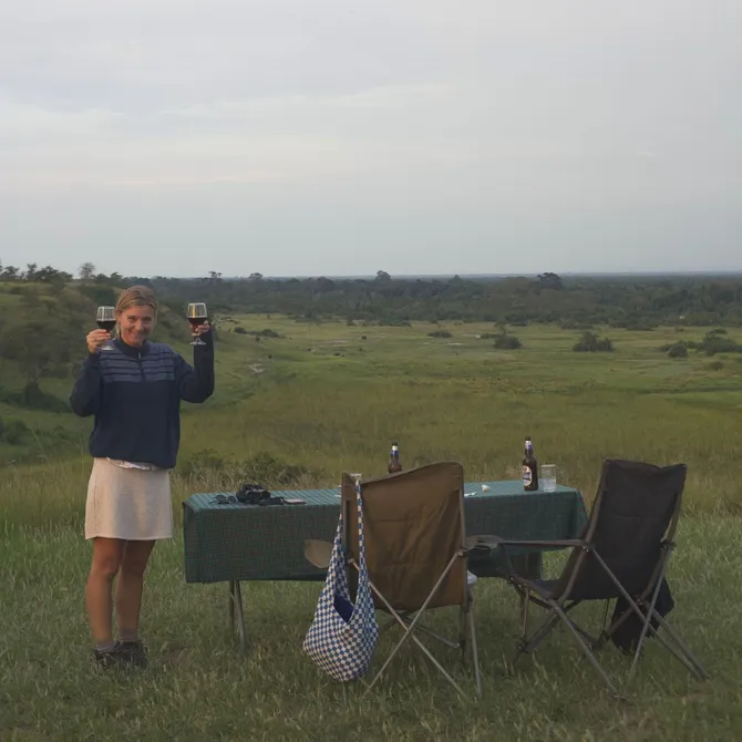 sundowner in Ishasha Uganda