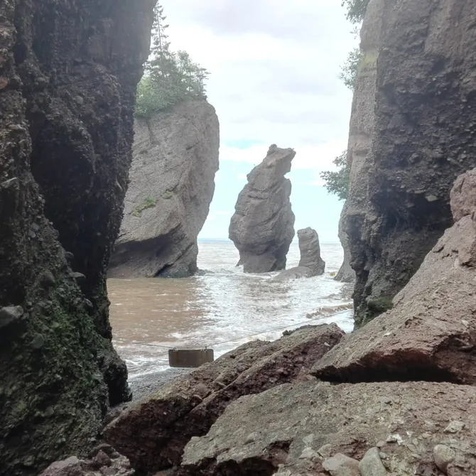 Hopewell Rocks in Canada