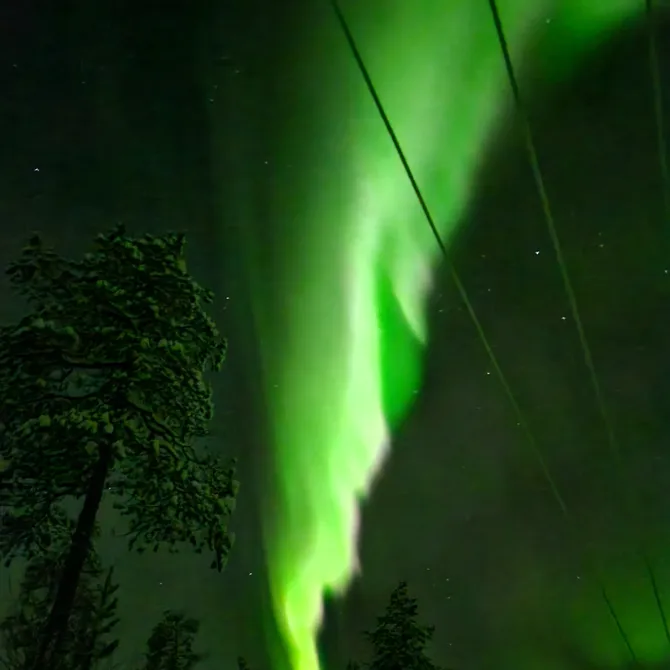 Het noorderlicht in Lapland