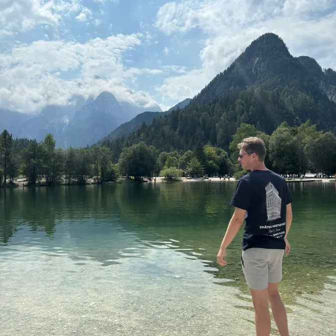 Uitzicht over Kranjska Gora, Slovenië