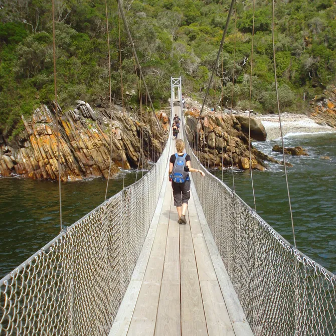 Hangbrug in Tsitsikamma