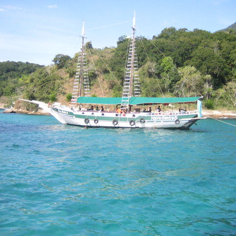 Brazilië met kinderen Uitzicht op Ilha Grande Brazilie