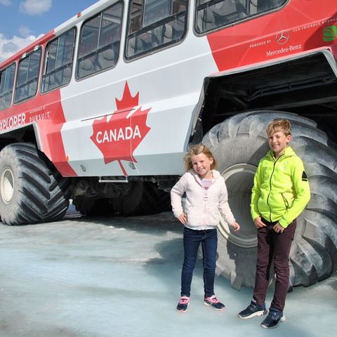 Op de Athabasca Glacier