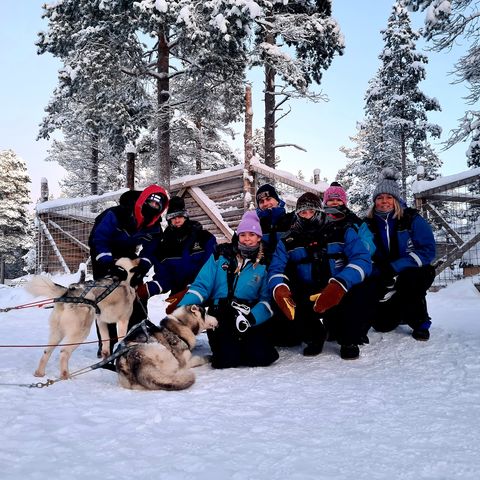 Familie in Inari, Lapland