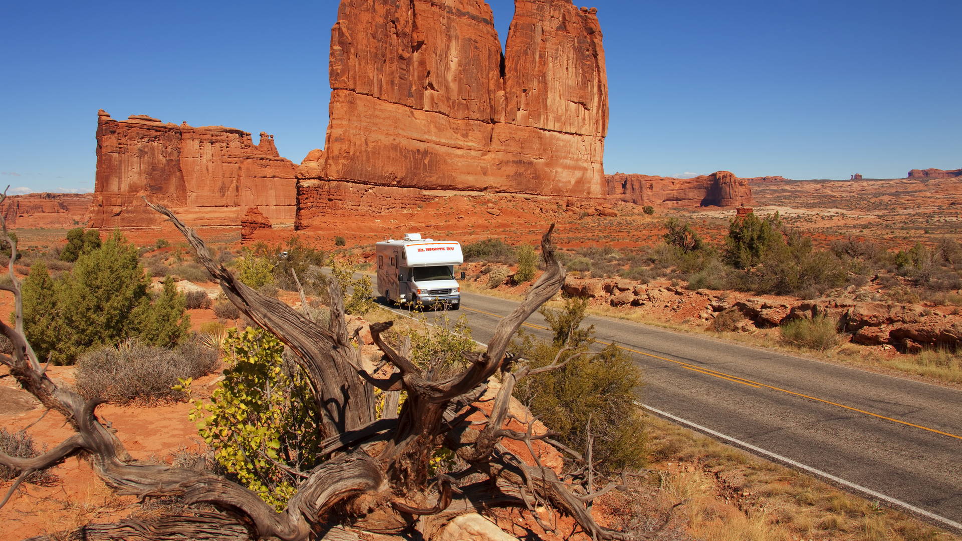 Familiereis per camper door West-Amerika