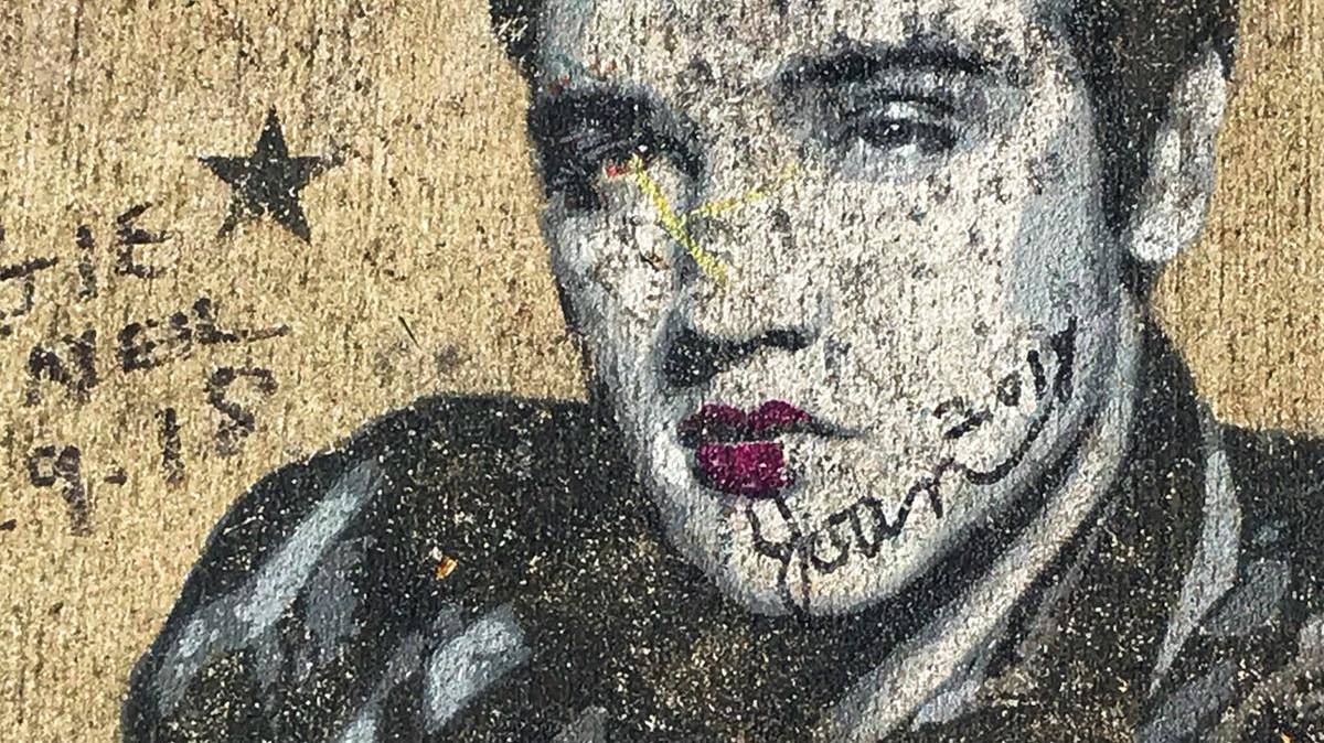 Portret van Elvis in Memphis