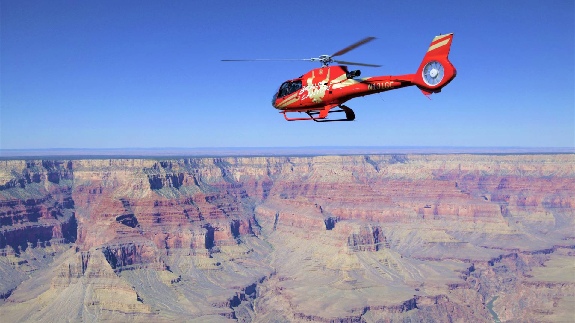 Helikoptervlucht over de Grand Canyon