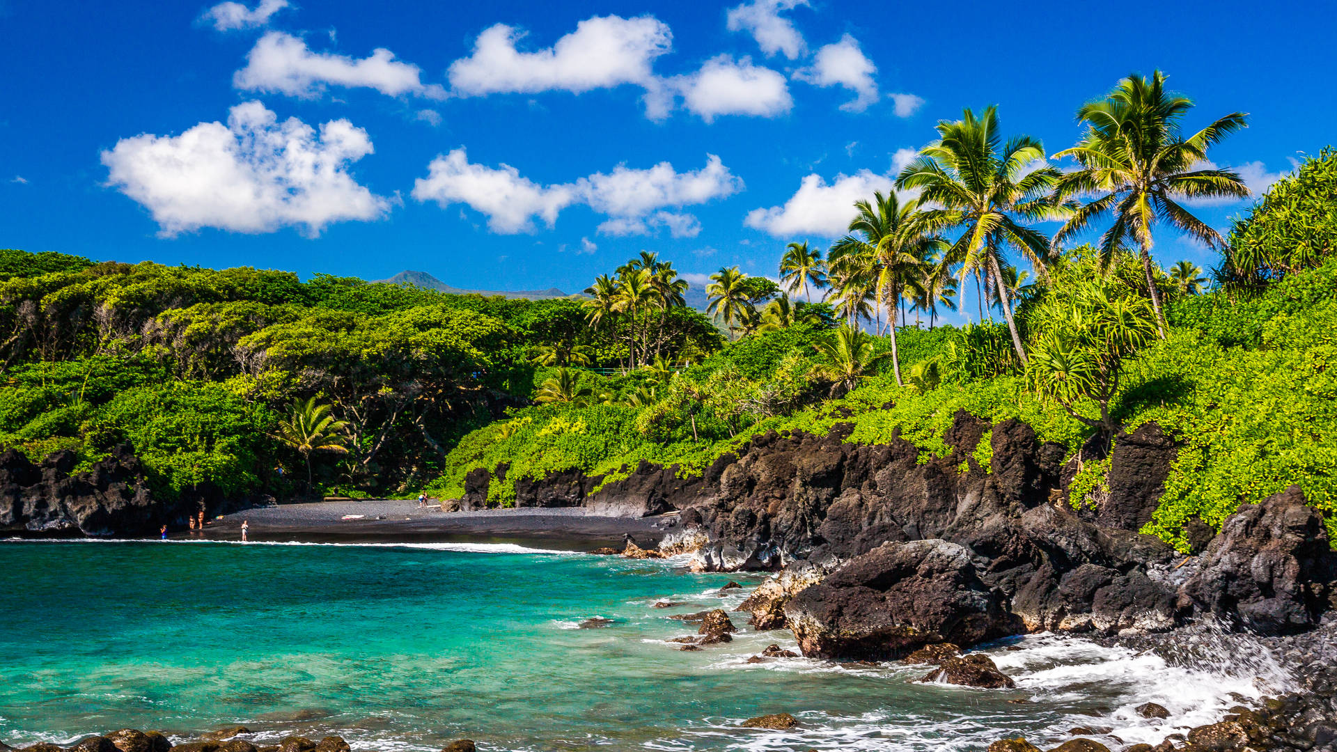 Wai'anapanapa State Park op Maui, Hawaii