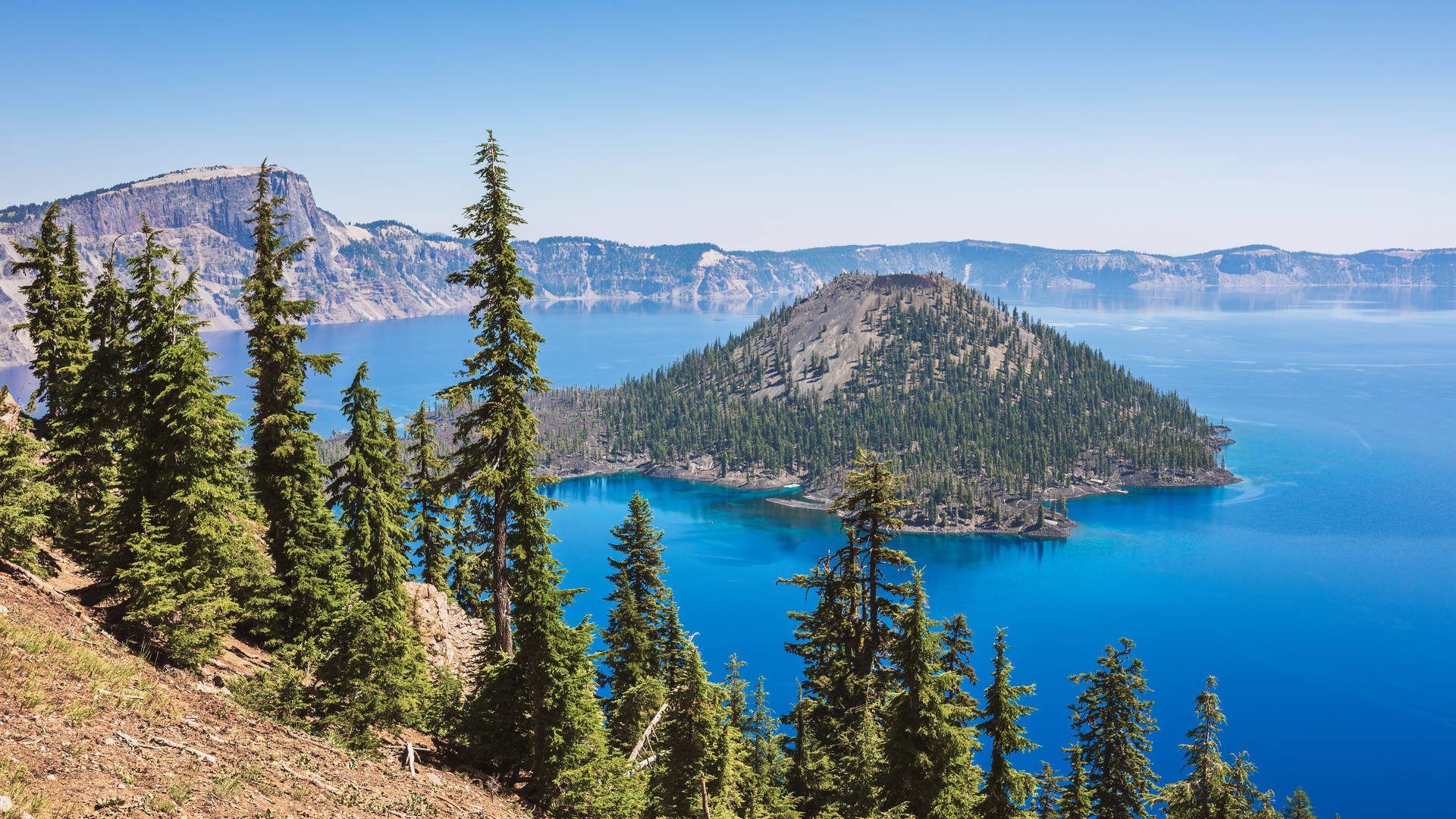 Wizard Island in Crater Lake